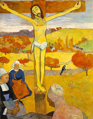 reproductie The yellow Christ van paul Gauguin